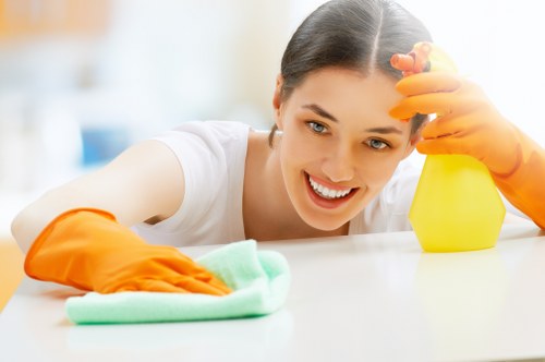 Professional builders clean for a refurbished flat in Merton