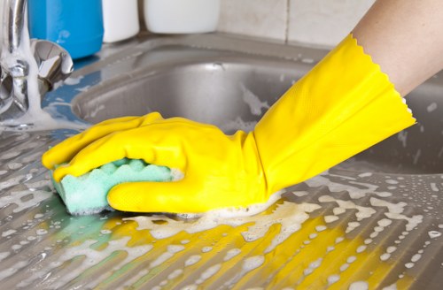 Local floor cleaning team working in the Merton area