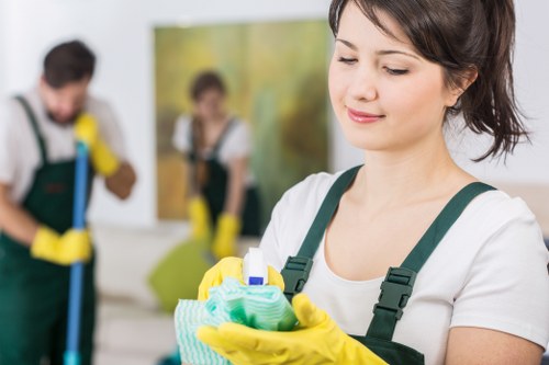 Bathroom and kitchen cleaning in an Airbnb property in Merton