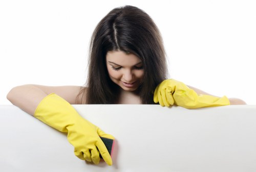 Professional cleaning of a corner sofa in Merton
