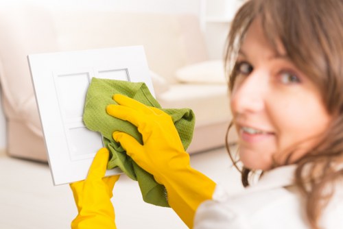 Local move out cleaning team preparing a property in Merton